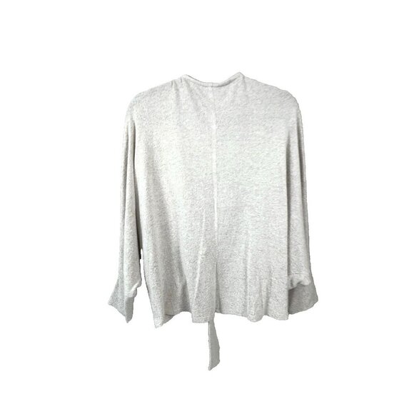 Chicos SZ 1 M 8 Cozy Front Tie dolman batwing sleeve draped Cardigan Blush Pink - Picture 7 of 12